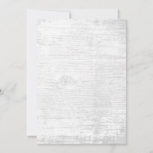 Invitation Rustic Beach Lantern String Lumières Couples Douch (Dos)