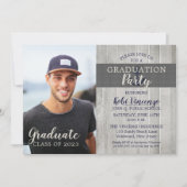 Invitation Rustic Beach Nautical Photo Party (Devant)