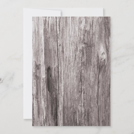 Invitation Rustic Beach Wedding Starfish Driftwood (Dos)