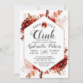 Invitation Rustic Beauty Pop Fizz Clink Bachelorette Party (Devant)