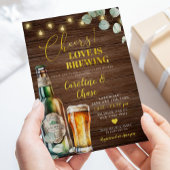 Invitation Rustic Beer Love est en train de brasser Couple Do