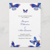 Invitation Rustic Blue Editable Photo Wedding Invite (Devant)