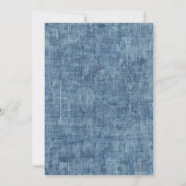 Invitation Rustic Blue Jean Boy Baby Shower (Dos)