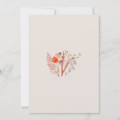 Invitation Rustic Boho Chic Bege Wildflowers Rehearsal Dinner (Dos)