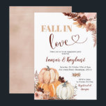 Invitation Rustic Boho Citrouille Tombe Dans L'Amour Partie E<br><div class="desc">Rustic Boho Citrouille Fall In Love Engagement Party Invitation</div>