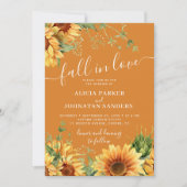 Invitation Rustic boho Fall in Love photo wedding (Devant)