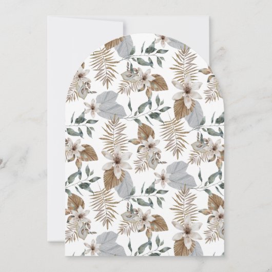 Invitation Rustic Boho Safari Leopard and Giraffe Baby Shower (Dos)