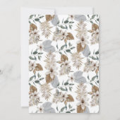 Invitation Rustic Boho Safari Lion and Giraffe Baby Shower (Dos)