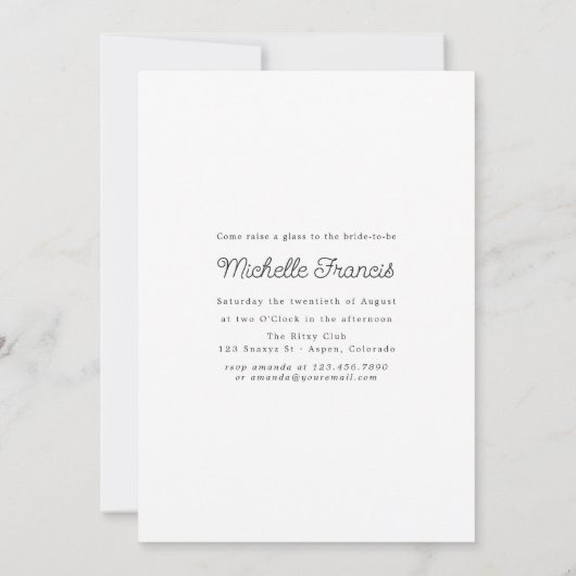 Invitation Rustic Bokeh Souris luciole Mason Jar Douche (Dos)