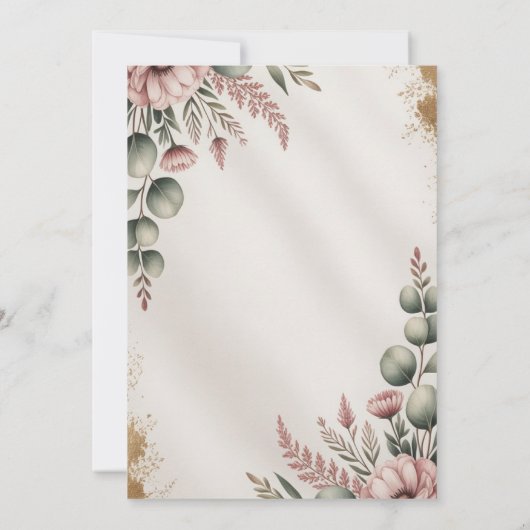 Invitation Rustic Botanical Eucalyptus Greenery Wedding (Dos)