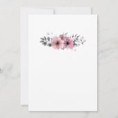 Invitation Rustic botanical watercolor floral Wedding RSVP (Dos)