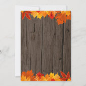 Invitation Rustic Boy Citrouille Automne Anniversaire Invitat (Dos)