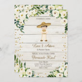 Invitation Rustic Boy Invitaciones Tres Anos,  (Devant / Derrière)