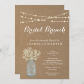 Invitation Rustic Bridal Brunch (Devant / Derrière)