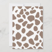 Invitation Rustic Brown Highland Cow First Rodeo Birthday (Dos)