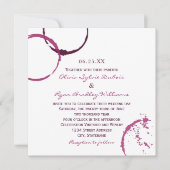 Invitation Rustic Burgundy (Devant)