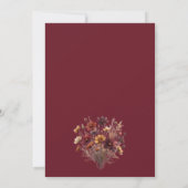 Invitation Rustic Burgundy Boho Wildflowers Elegant Wedding (Dos)