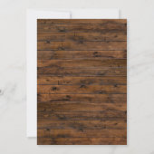 Invitation Rustic Burgundy Lights Wedding  (Dos)