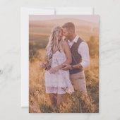 Invitation Rustic Burlap Blush Wildflower Boho Photo Wedding (Dos)