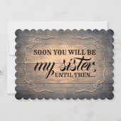 Invitation Rustic Burlap Bridesmaid / Maid of Honor Proposal (Devant)