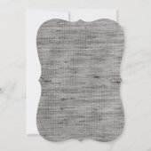 Invitation Rustic Burlap Lace Grey (Dos)