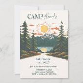 Invitation Rustic Camp Weekend Retraite Bachelorette (Devant)