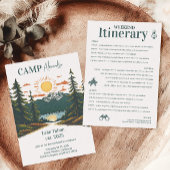 Invitation Rustic Camp Weekend Retraite Bachelorette
