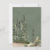 Invitation Rustic Camping Tente Baby shower d'aventure (Dos)