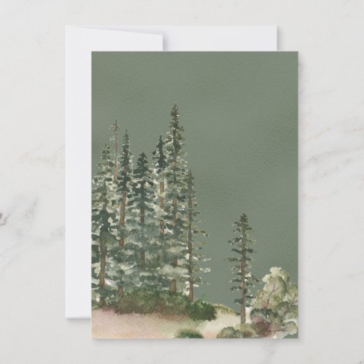 Invitation Rustic Camping Tente Baby shower d'aventure (Dos)