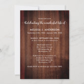 Invitation Rustic Celebration Of Life Photo Memorial Service (Dos)