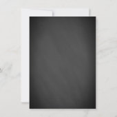 Invitation Rustic Chalkboard Black and Gold Graduation Party (Dos)