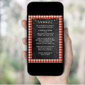 Invitation Rustic Chalkboard Jardin BBQ Party graduation