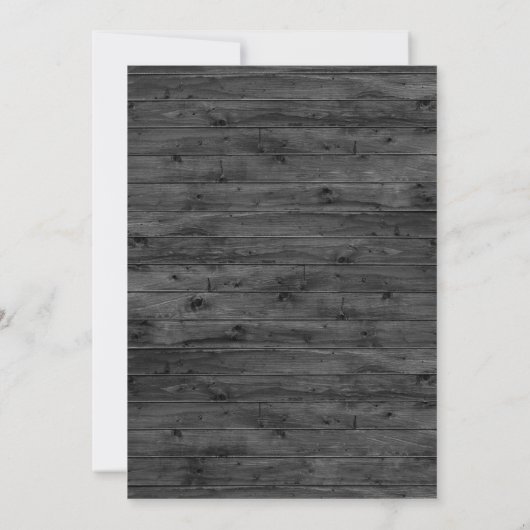 Invitation Rustic Charcoal Blush & Navy Floral Mariage (Dos)