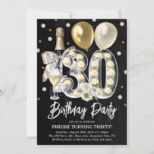 Invitation Rustic Chic 30e anniversaire (Devant)