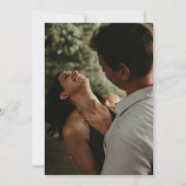 Invitation Rustic Chic Bois Chaîne Lumière Photo Mariage Invi (Dos)