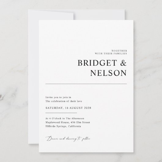 Invitation Rustic Chic Forest Mariage photo (Devant)