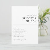 Invitation Rustic Chic Forest Mariage photo (Debout devant)
