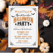Invitation Rustic Chic Spooktacular Parti d'Halloween