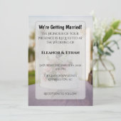 Invitation Rustic Chic Tiered Cake Mr. & Mrs. Topper Wedding  (Debout devant)