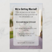 Invitation Rustic Chic Tiered Cake Mr. & Mrs. Topper Wedding  (Devant)