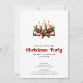 Invitation Rustic Christmas Decoration Holly Berries Card (Devant)