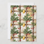 Invitation Rustic Citrus Strawberry Baby Shower (Dos)