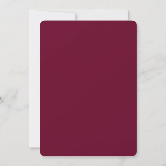 Invitation Rustic Classy Gold Cranberry Automne Feuilles Mari (Dos)