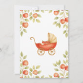 Invitation Rustic Clothesline Apple Girl Baby Shower (Dos)