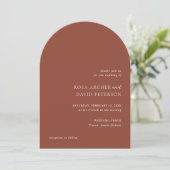 Invitation Rustic Copper Editorial Modern Wedding (Debout devant)