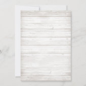 Invitation Rustic Coral Navy Mason Jar Branche Fête des marié (Dos)