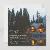 Invitation Rustic Cottage - Bonne fête de retraite - (Dos)