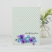 Invitation Rustic Cottage Rose Mariage Suite Cérémonie (Debout devant)