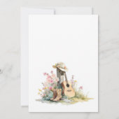 Invitation Rustic Country 50e fête d'anniversaire (Dos)