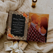Invitation Rustic Country Automne Automne Mariage photo